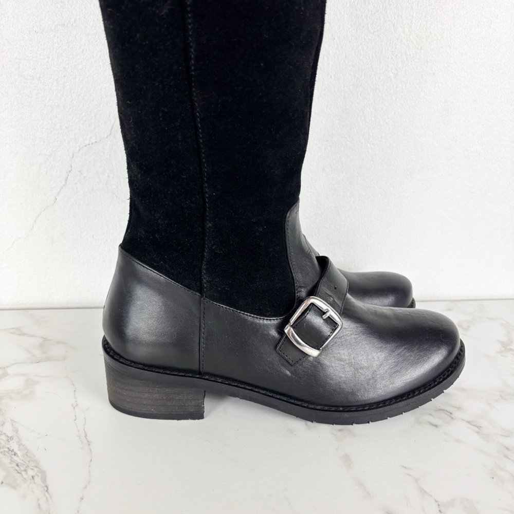 Matisse Lola Black Suede Over The Knee Boots Sz 6.5 - Picture 8 of 11